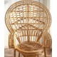 Creative rattan furniture peacock design chair, bedroom living room chair, Scandinavian chair
