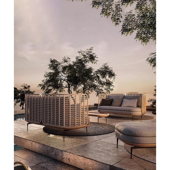 High-end outdoor sofa, coffee table combination, lounge sofa chair furniture