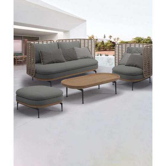 High-end outdoor sofa, coffee table combination, lounge sofa chair furniture