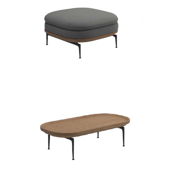 High-end outdoor sofa, coffee table combination, lounge sofa chair furniture