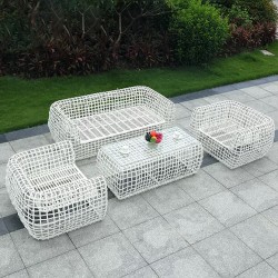 Outdoor rattan sofa, rattan lounge set, outdoor balcony garden sofa