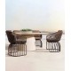 Creative rattan and aluminum chair, outdoor sofa garden furniture, sun and waterproof outdoor sofa