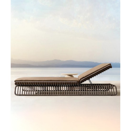 Creative rattan and aluminum chair, outdoor sofa garden furniture, sun and waterproof outdoor sofa