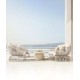 Creative rattan and aluminum chair, outdoor sofa garden furniture, sun and waterproof outdoor sofa