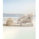 Creative rattan and aluminum chair, outdoor sofa garden furniture, sun and waterproof outdoor sofa