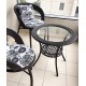 Balcony table and chair set, rattan chair three-piece set, leisure round table and chairs, small tea table combination