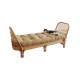 Handmade Nordic style small rattan bench in retro style single plant rattan material sofa bed