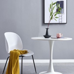 Small ro,und table modern simple white negotiation table, Nordic balcony coffee table