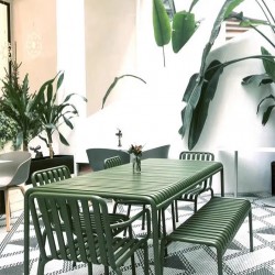 Modern outdoor balcony benches, iron chairs, outdoor tea table and chair combination