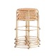 Comfortable folding rattan small round stool, dining table stool modern rattan economic seat