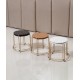 Comfortable folding rattan small round stool, dining table stool modern rattan economic seat