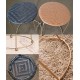 Comfortable folding rattan small round stool, dining table stool modern rattan economic seat