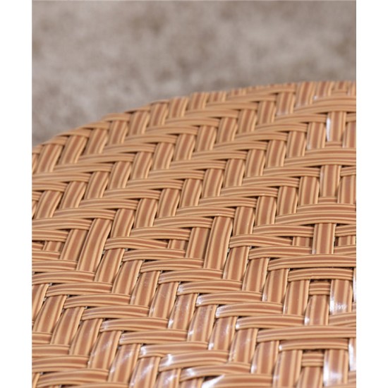 Comfortable folding rattan small round stool, dining table stool modern rattan economic seat