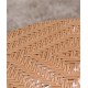 Comfortable folding rattan small round stool, dining table stool modern rattan economic seat