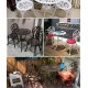 A sleek aluminum small table and chair combination that is the perfect addition to your patio or garden