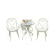 An elegant three-piece Iron art table and chair set, specially designed for your cafe, balcony, garden, terrace or backyard