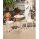 An elegant three-piece Iron art table and chair set, specially designed for your cafe, balcony, garden, terrace or backyard