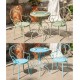 An elegant three-piece Iron art table and chair set, specially designed for your cafe, balcony, garden, terrace or backyard
