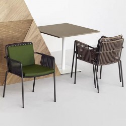 Touch lounge chair, modern minimalist hotel and garden rattan chair, balcony lounge single chair