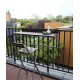 Lift and tilt table hanging for balcony railing, hanging small apartment computer table,  small bar creative lifting folding desk for outdoor