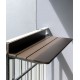 Lift and tilt table hanging for balcony railing, hanging small apartment computer table,  small bar creative lifting folding desk for outdoor