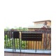 Lift and tilt table hanging for balcony railing, hanging small apartment computer table,  small bar creative lifting folding desk for outdoor