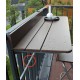 Lift and tilt table hanging for balcony railing, hanging small apartment computer table,  small bar creative lifting folding desk for outdoor