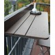Lift and tilt table hanging for balcony railing, hanging small apartment computer table,  small bar creative lifting folding desk for outdoor