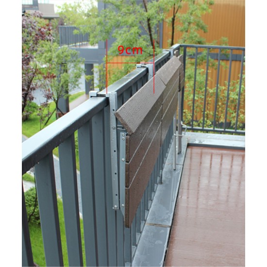 Lift and tilt table hanging for balcony railing, hanging small apartment computer table,  small bar creative lifting folding desk for outdoor