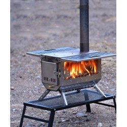 Fueling adventure, enhancing outdoor camping with an outdoor camping wood stove and stainless steel folding stove