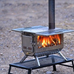 Fueling adventure, enhancing outdoor camping with an outdoor camping wood stove and stainless steel folding stove