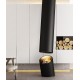 Suspended spray 3d fireplace humidifier with imitation of fire, wood-burning fireplace for home and garden