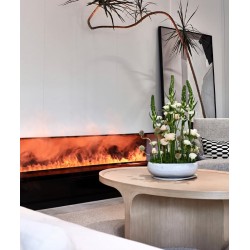 Embedded 3d atomized simulated flame fireplace,Electronic fireplace with humidifier for living room, fireplace decoration