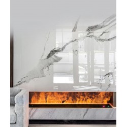 Embedded 3d atomized simulated flame fireplace,Electronic fireplace with humidifier for living room, fireplace decoration
