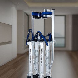 Versatile and reliable, aluminum multi-function ladder with three-legged lifting machine shoes, your best tool for various tasks