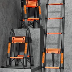 Thickened aluminum multi-function home telescopic ladder folding ladder portable lifting stepladder