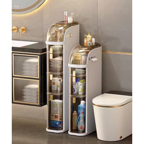 A versatile and functional storage cabinet, a must-have for organized spaces, ideal for bathroom, kitchen and toilet storage needs