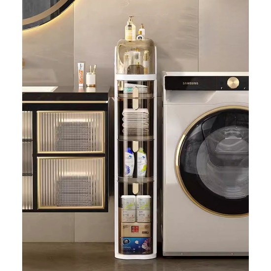 A versatile and functional storage cabinet, a must-have for organized spaces, ideal for bathroom, kitchen and toilet storage needs