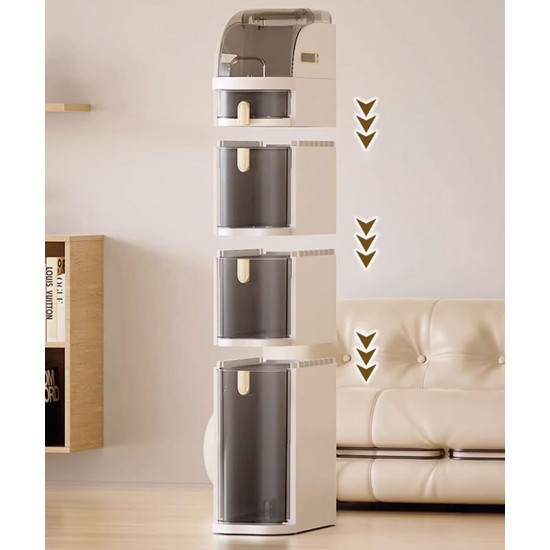 A versatile and functional storage cabinet, a must-have for organized spaces, ideal for bathroom, kitchen and toilet storage needs