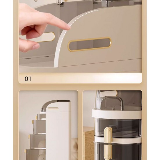 A versatile and functional storage cabinet, a must-have for organized spaces, ideal for bathroom, kitchen and toilet storage needs