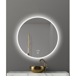 Simple and modern smart silver mirror with light ledwall-mounted light mirror explosion-proof bathroom mirror