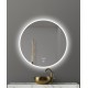 Simple and modern smart silver mirror with light ledwall-mounted light mirror explosion-proof bathroom mirror