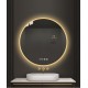 Simple and modern smart silver mirror with light ledwall-mounted light mirror explosion-proof bathroom mirror