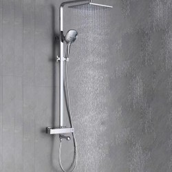 Thermostatic bath shower set, full copper faucet, shower bath shower set