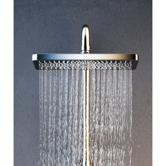 Shower set with digital display and constant temperature