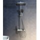 Gray rain shower set, the ultimate showering luxury for a customizable and refreshing experience