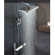Gray rain shower set, the ultimate showering luxury for a customizable and refreshing experience