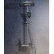 Gray rain shower set, the ultimate showering luxury for a customizable and refreshing experience