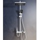 Gray rain shower set, the ultimate showering luxury for a customizable and refreshing experience