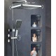 Gray rain shower set, the ultimate showering luxury for a customizable and refreshing experience